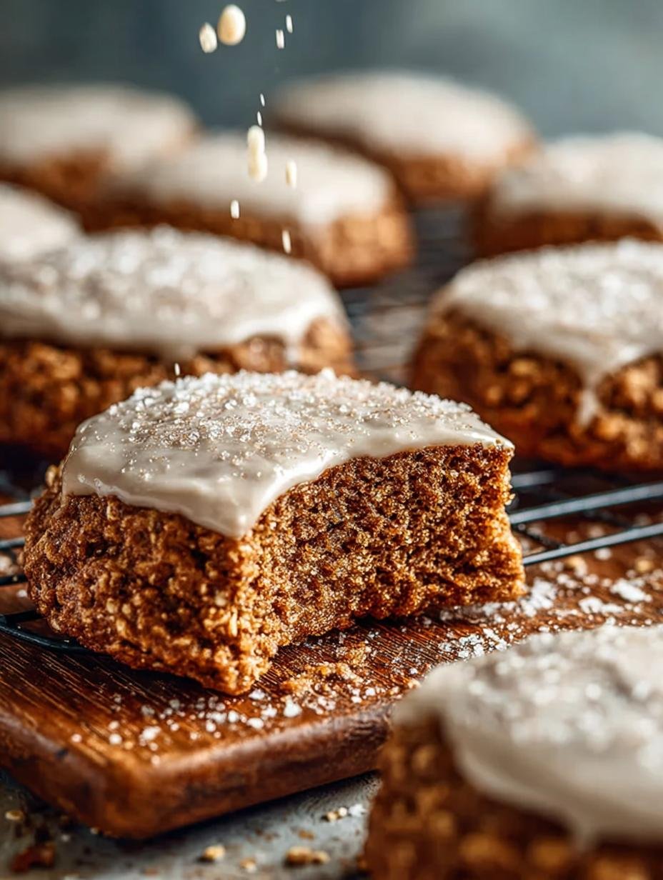 Chewy Iced Gingerbread Oatmeal Cookies You’ll Love - Chewy Iced Gingerbread Oatmeal - additional detail