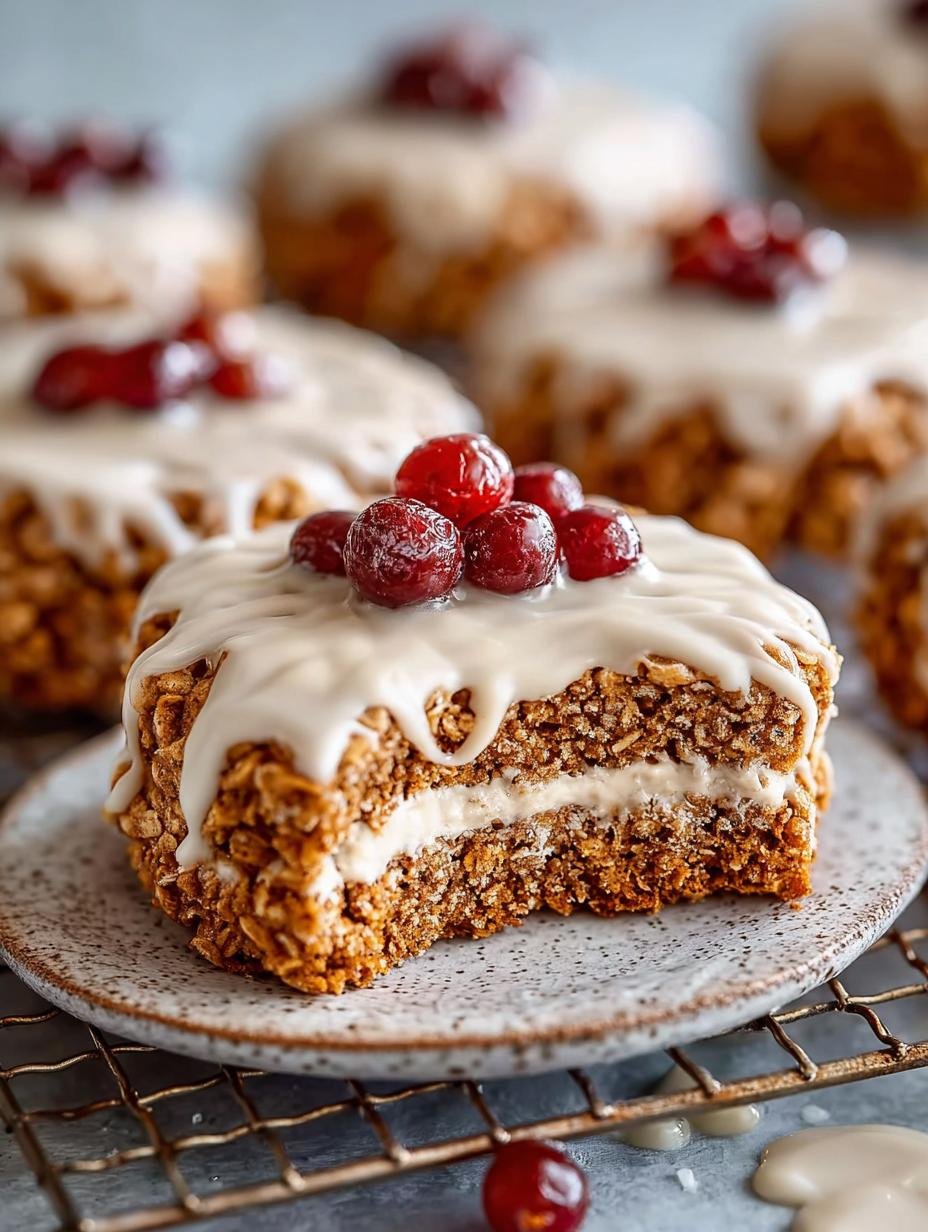 Chewy Iced Gingerbread Oatmeal