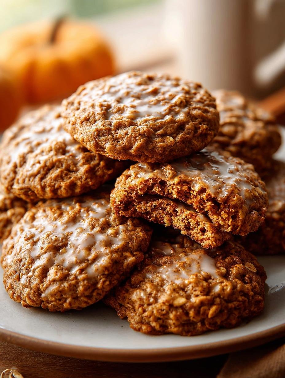 Delicious Chewy Pumpkin Oatmeal Cookies for Fall - Chewy Pumpkin Oatmeal Cookies - additional detail