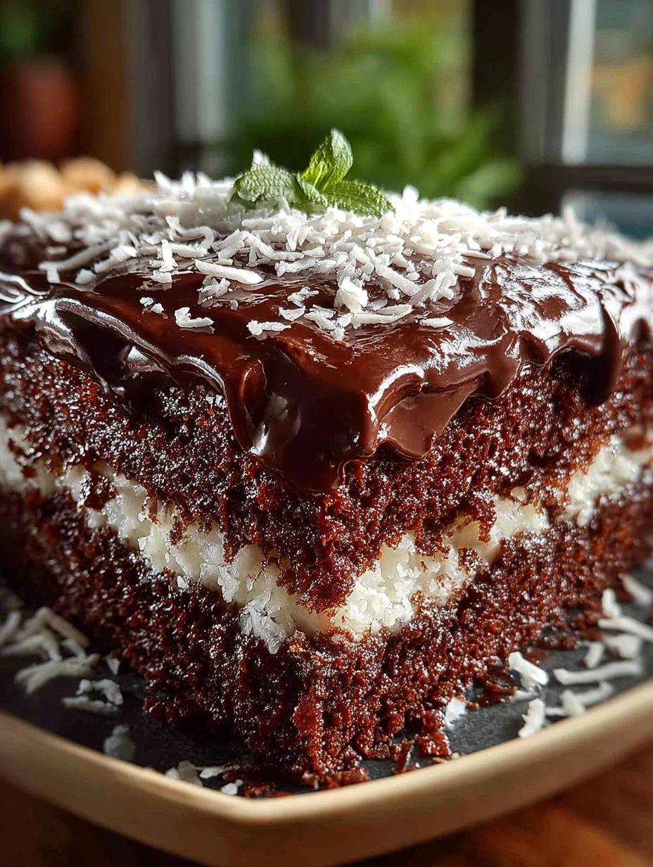 Indulge in 5 Layers of Choco Coconut Dream Cake - Choco Coconut Dream Cake - main visual representation
