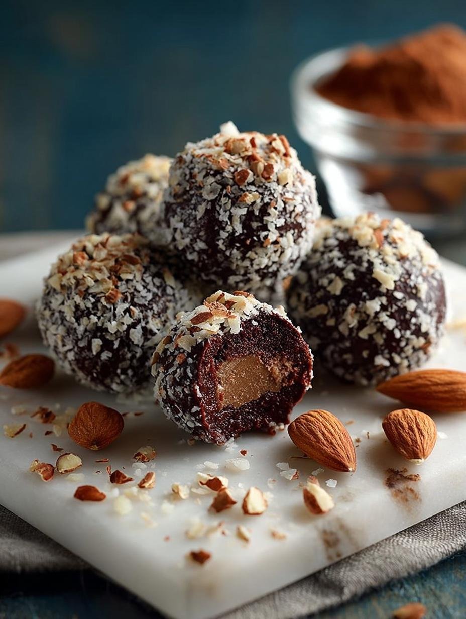 Delicious Chocolate Almond Truffles to Savor - Chocolate Almond Truffles - main visual representation