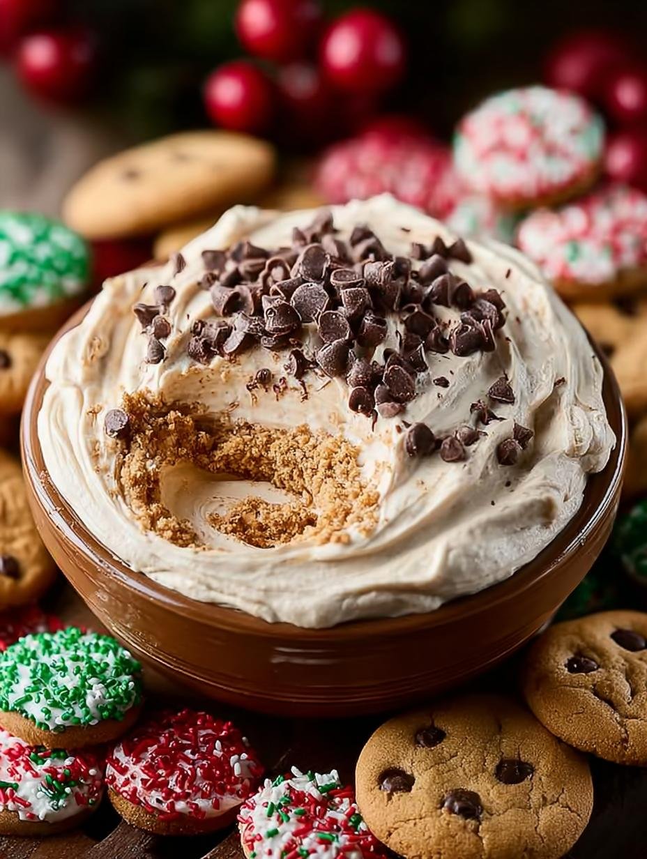Delicious Christmas Cookie Dough Dip for Festive Gatherings - Christmas Cookie Dough Dip - additional detail