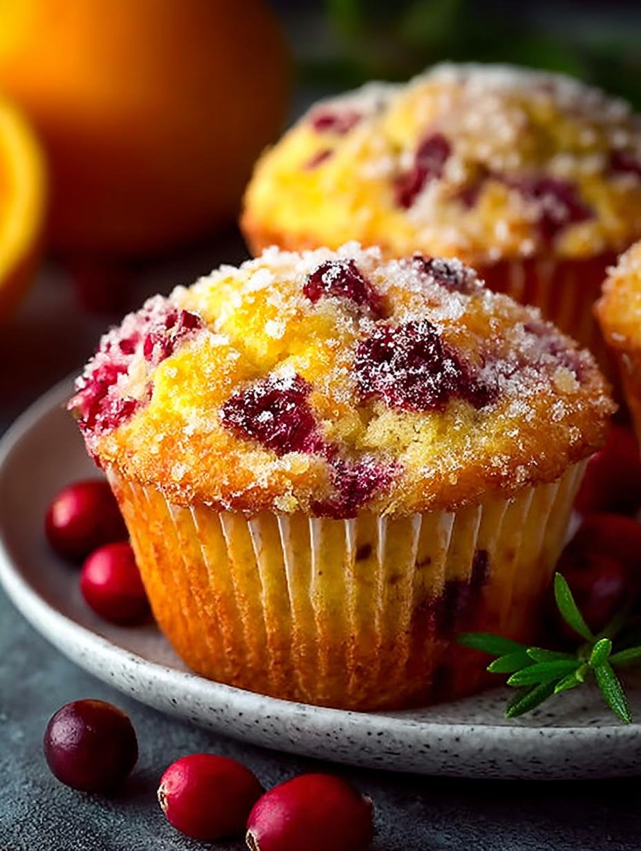 Citrus Orange Cranberry Muffins