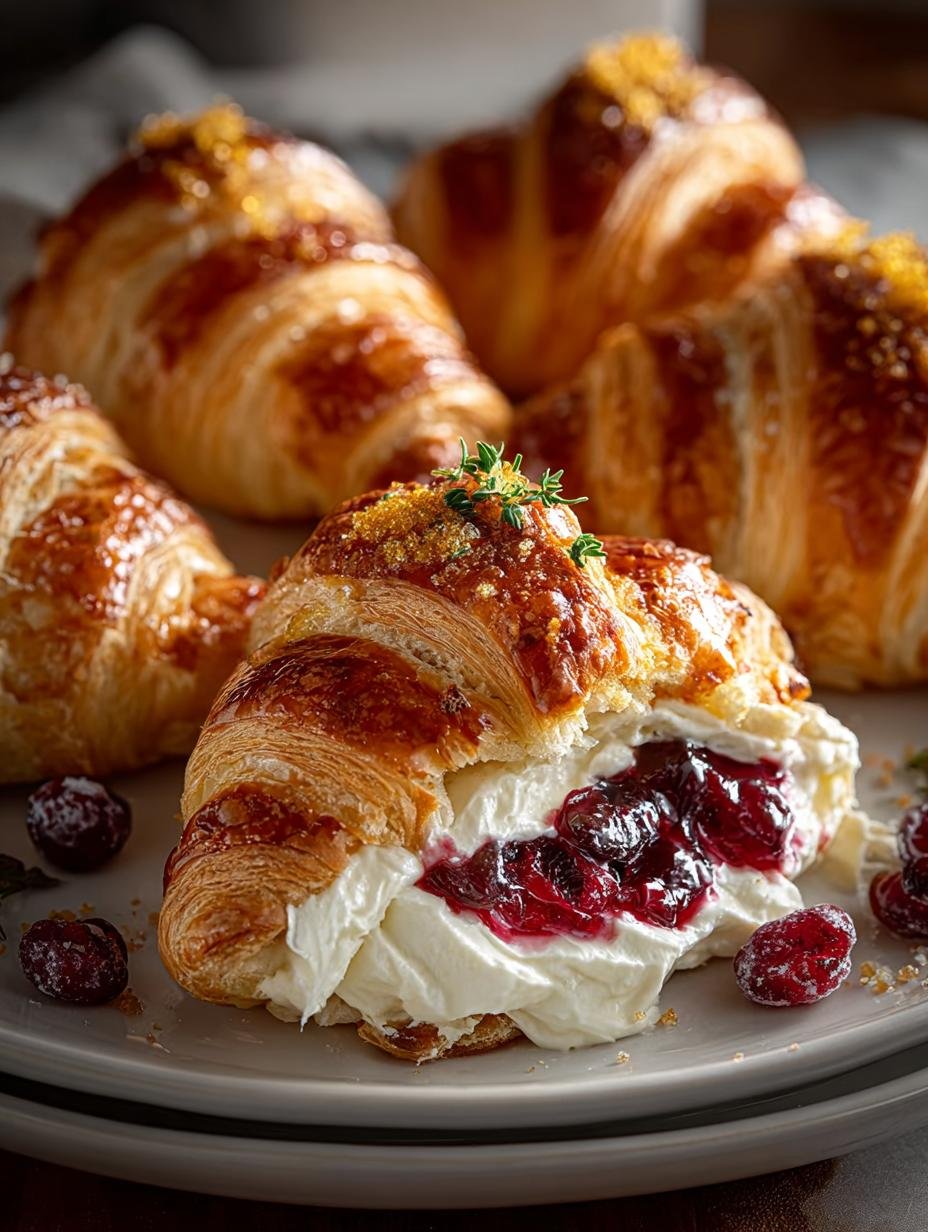 Cranberry Cream Cheese Crescent