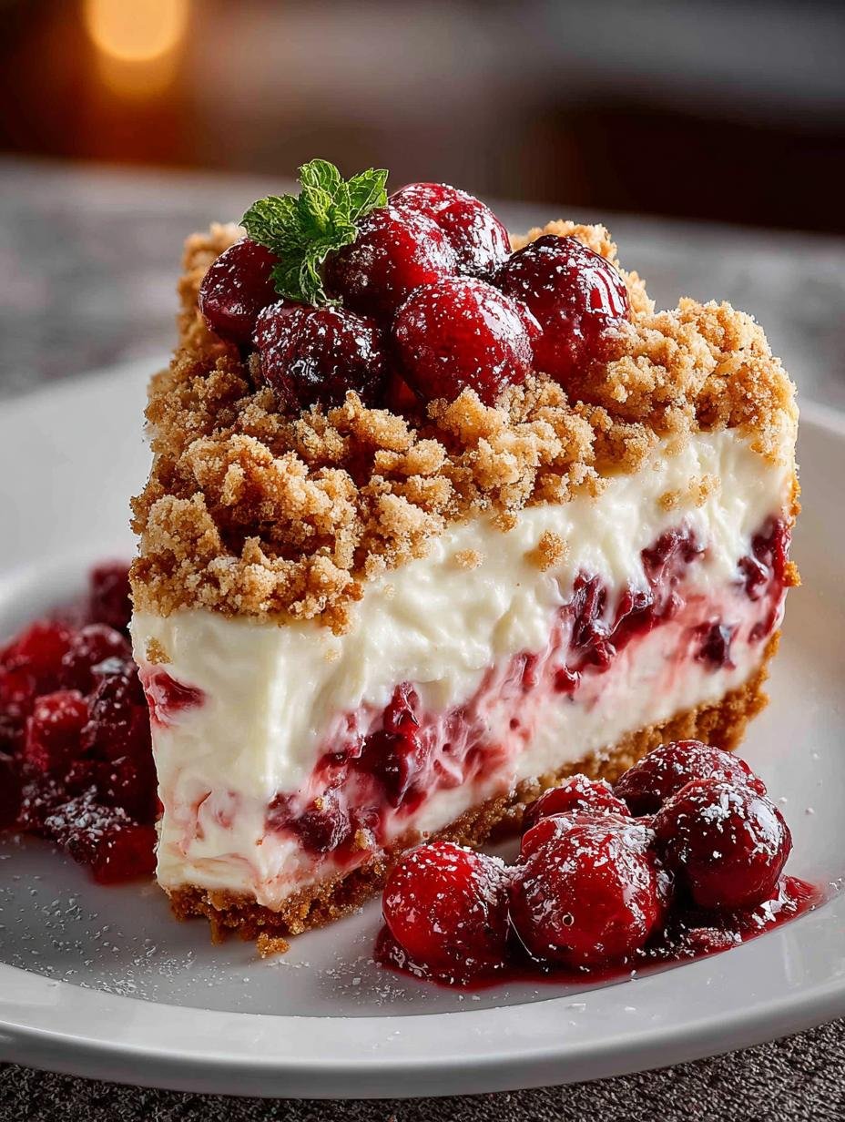 Cranberry Cream Cheese Crumb: 5 Festive Treats to Enjoy - Cranberry Cream Cheese Crumb - additional detail