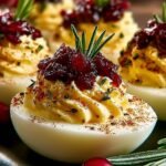 Cranberry Deviled Eggs