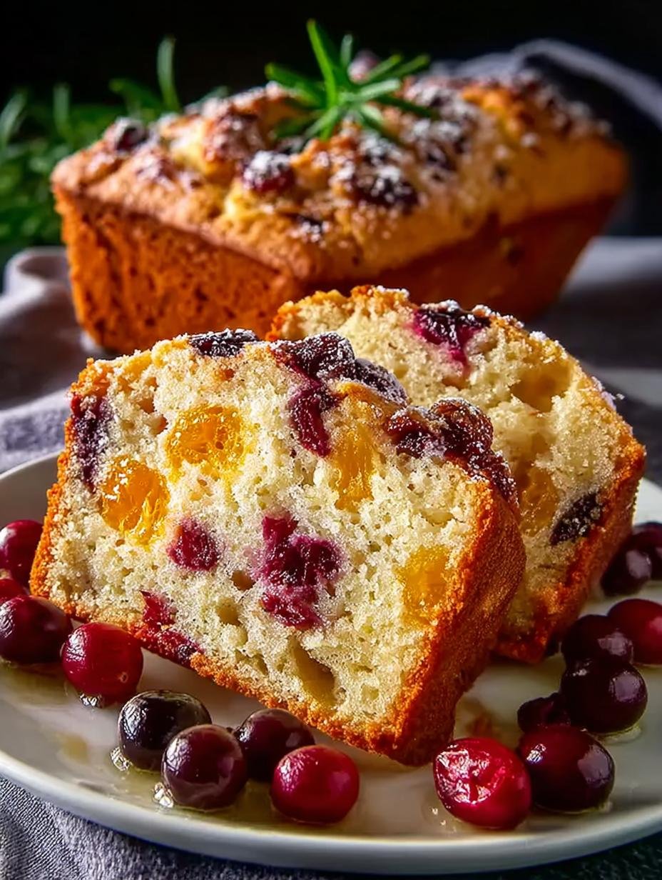 Moist Cranberry Orange Bread for Festive Mornings - Cranberry Orange Bread - main visual representation