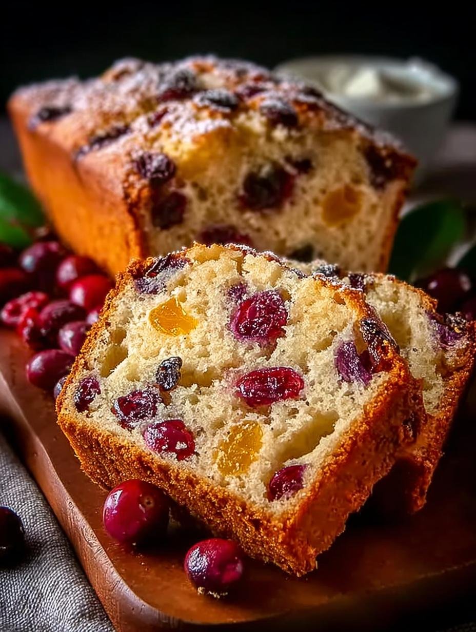 Moist Cranberry Orange Bread for Festive Mornings - Cranberry Orange Bread - additional detail