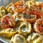 Creamy Tortellini Shrimp Alfredo