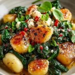 Crispy Gnocchi with Spinach