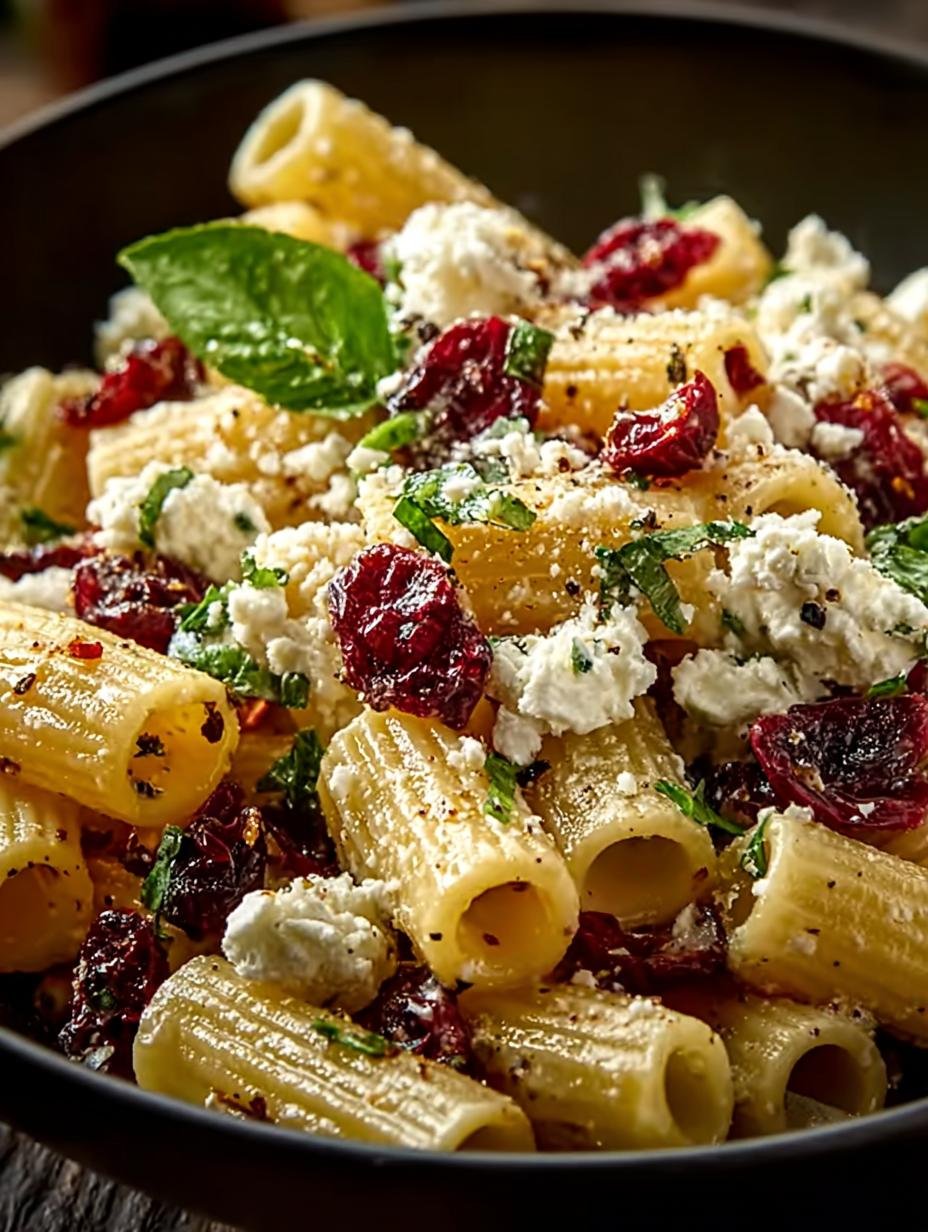 Feta Cranberry Rigatoni Salad: 5 Easy Steps to Delight - Feta Cranberry Rigatoni Salad - main visual representation