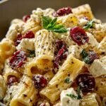 Feta Cranberry Rigatoni Salad