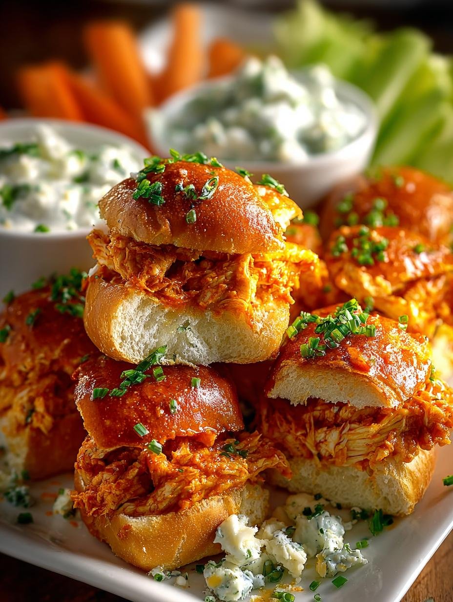 Flavor Packed Buffalo Chicken Sliders for Game Day Fun - Flavor Packed Buffalo Chicken - additional detail