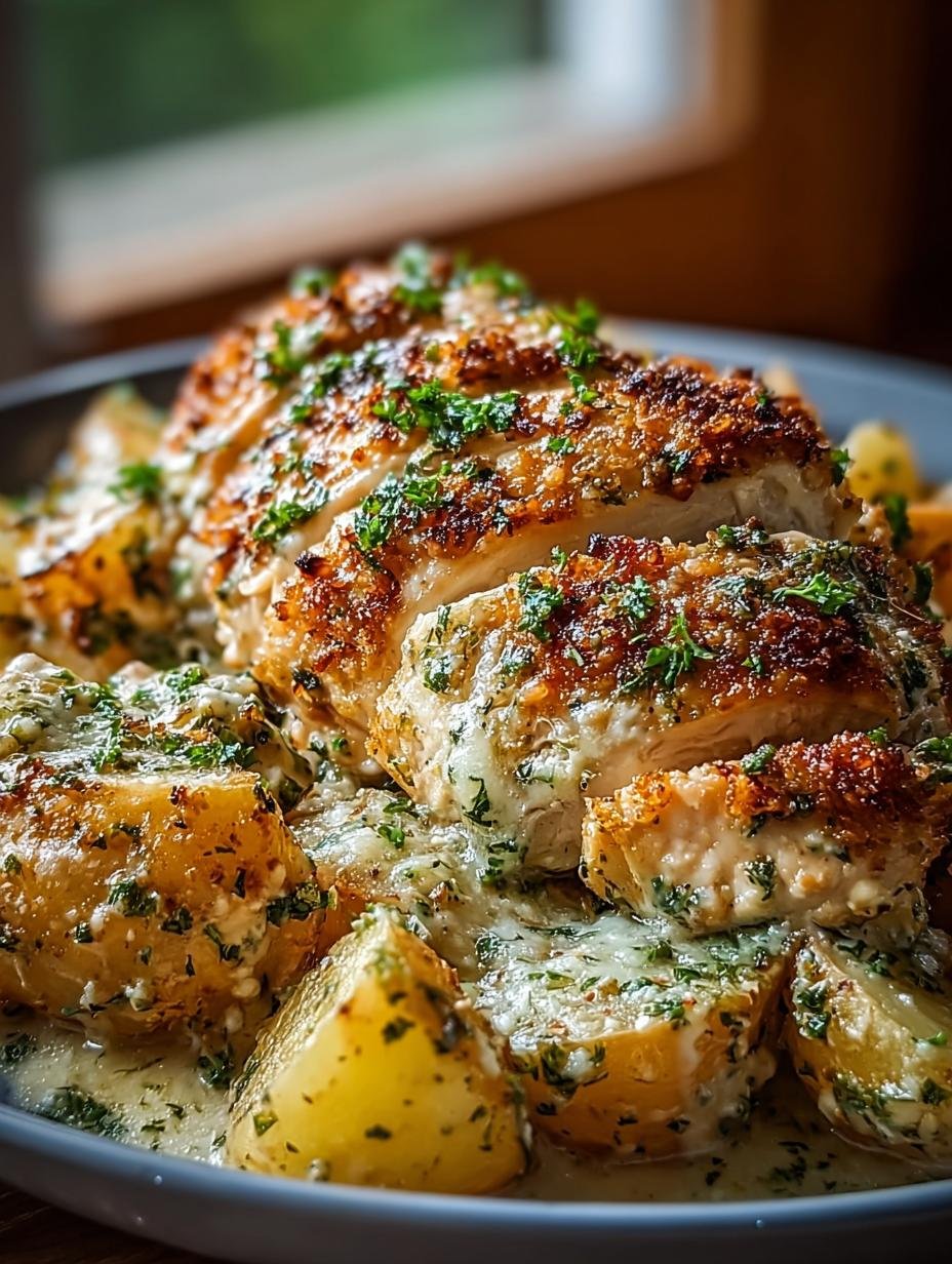 Garlic Parmesan Crockpot Chicken
