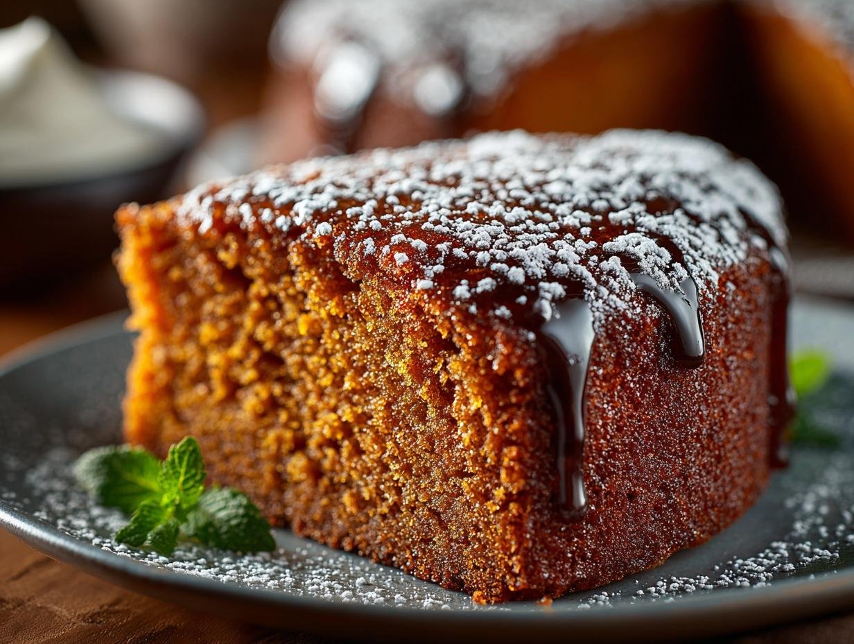 Delicious Gingerbread Crazy Cake for the Holidays - Gingerbread Crazy Cake - additional detail