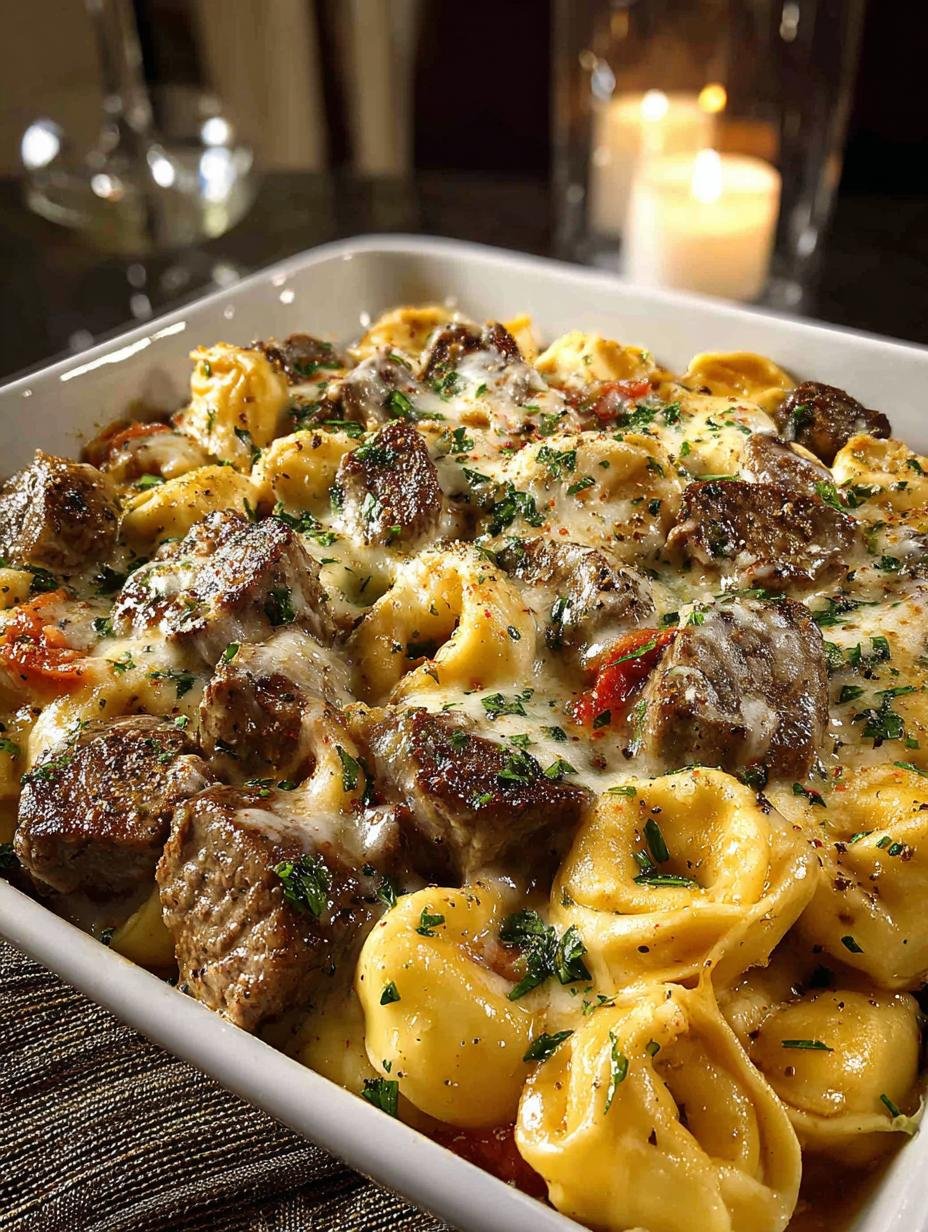 Golden Cheese Steak Tortellini