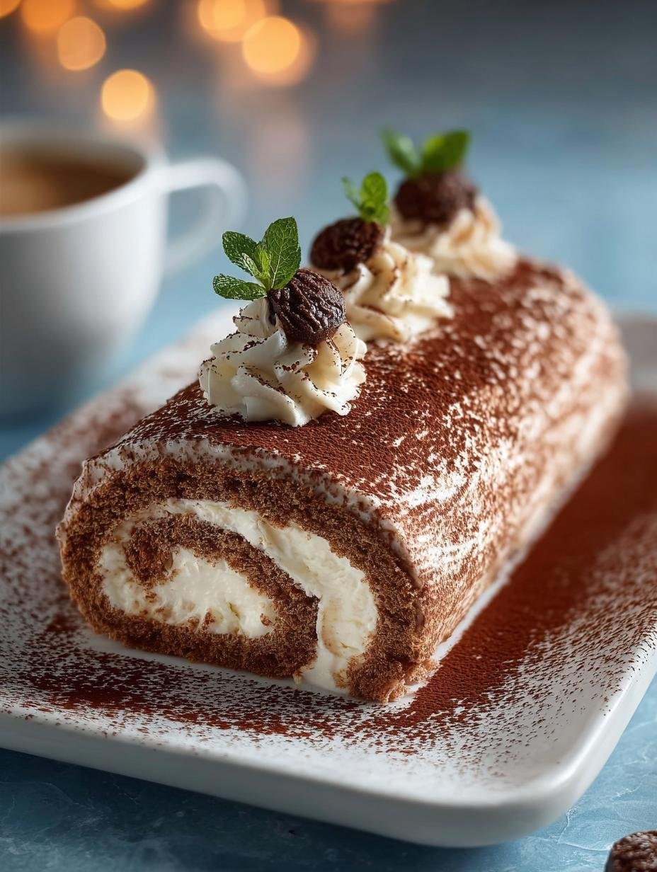 Gourmet Tiramisu Yule Log: 5 Steps to Holiday Elegance - Gourmet Tiramisu Yule Log - main visual representation
