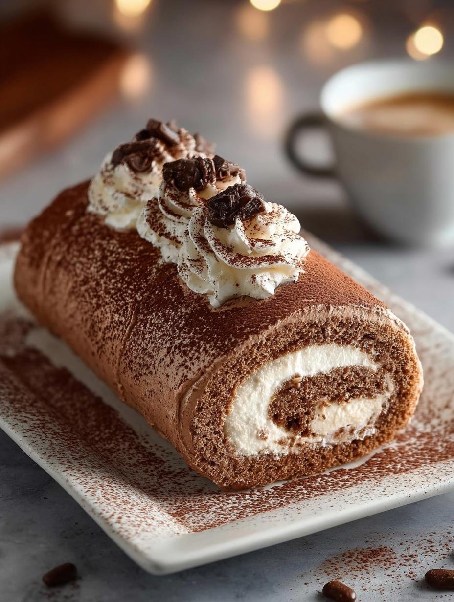 Gourmet Tiramisu Yule Log