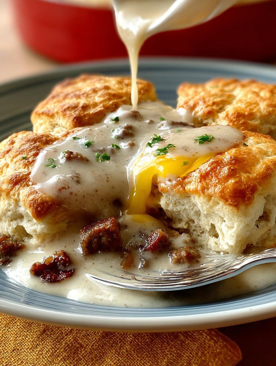 Delicious Lazy Biscuits Gravy Breakfast Casserole - Lazy Biscuits Gravy Breakfast - main visual representation