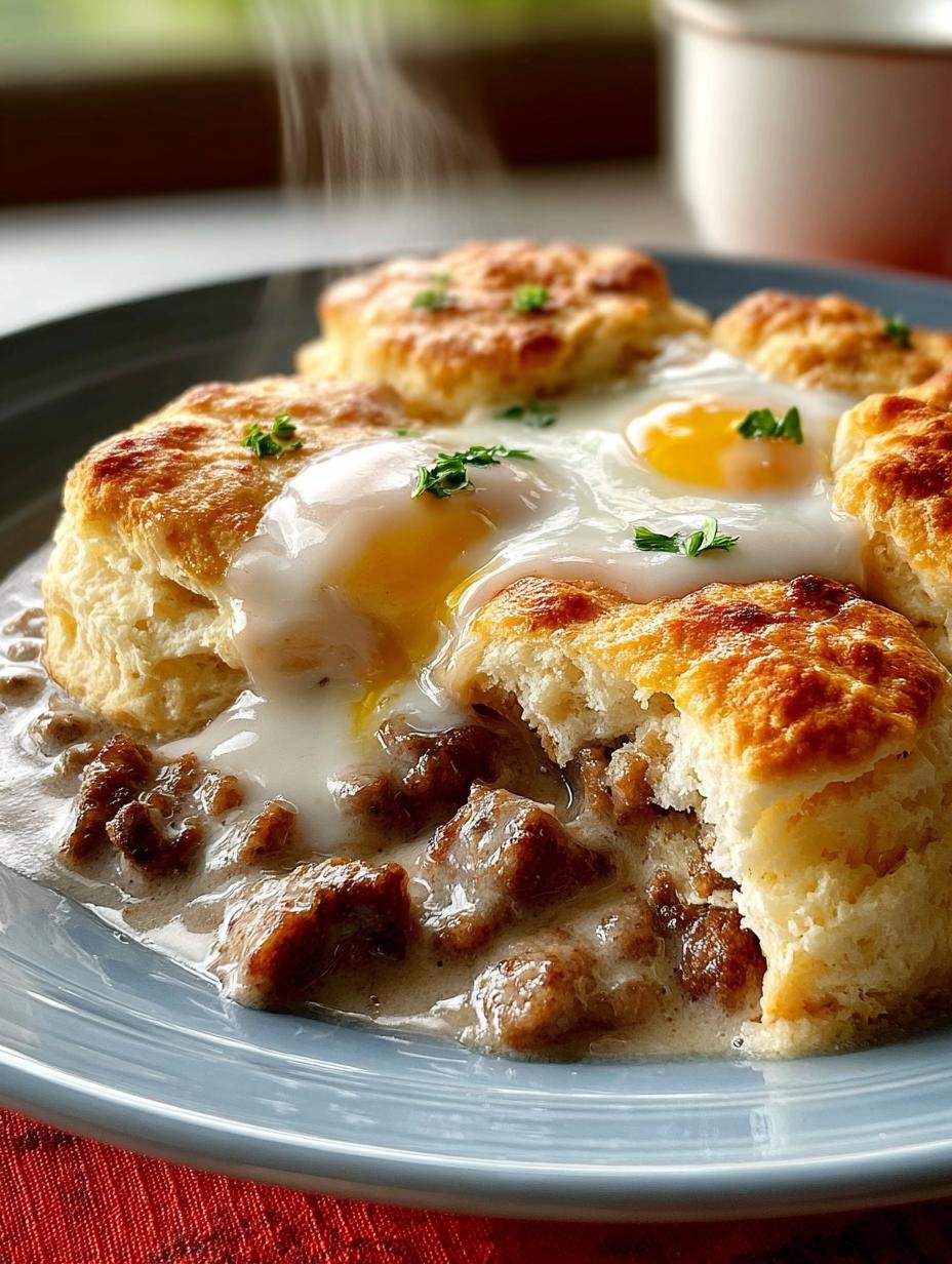 Delicious Lazy Biscuits Gravy Breakfast Casserole - Lazy Biscuits Gravy Breakfast - additional detail