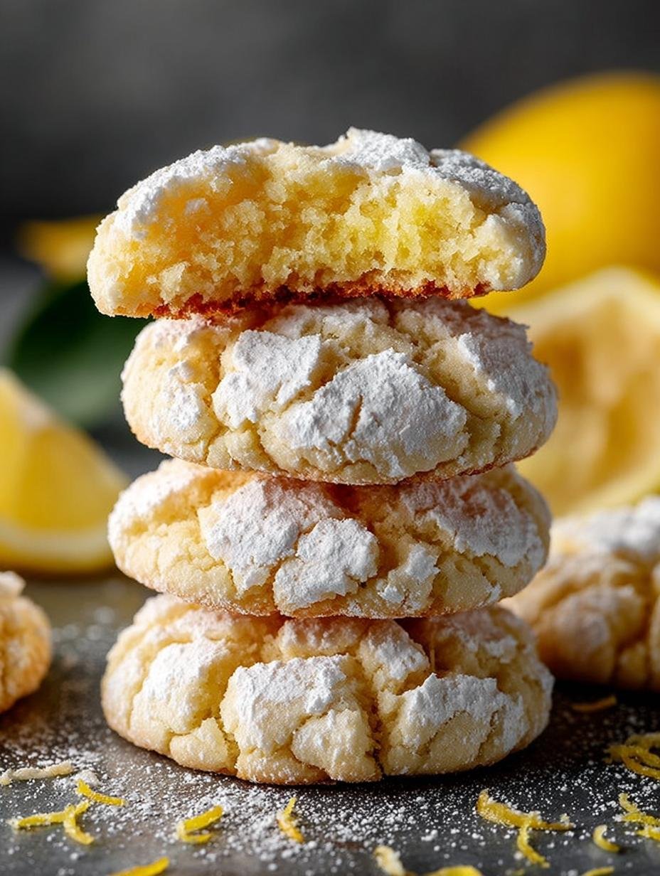 Lemon Crinkle Cookies