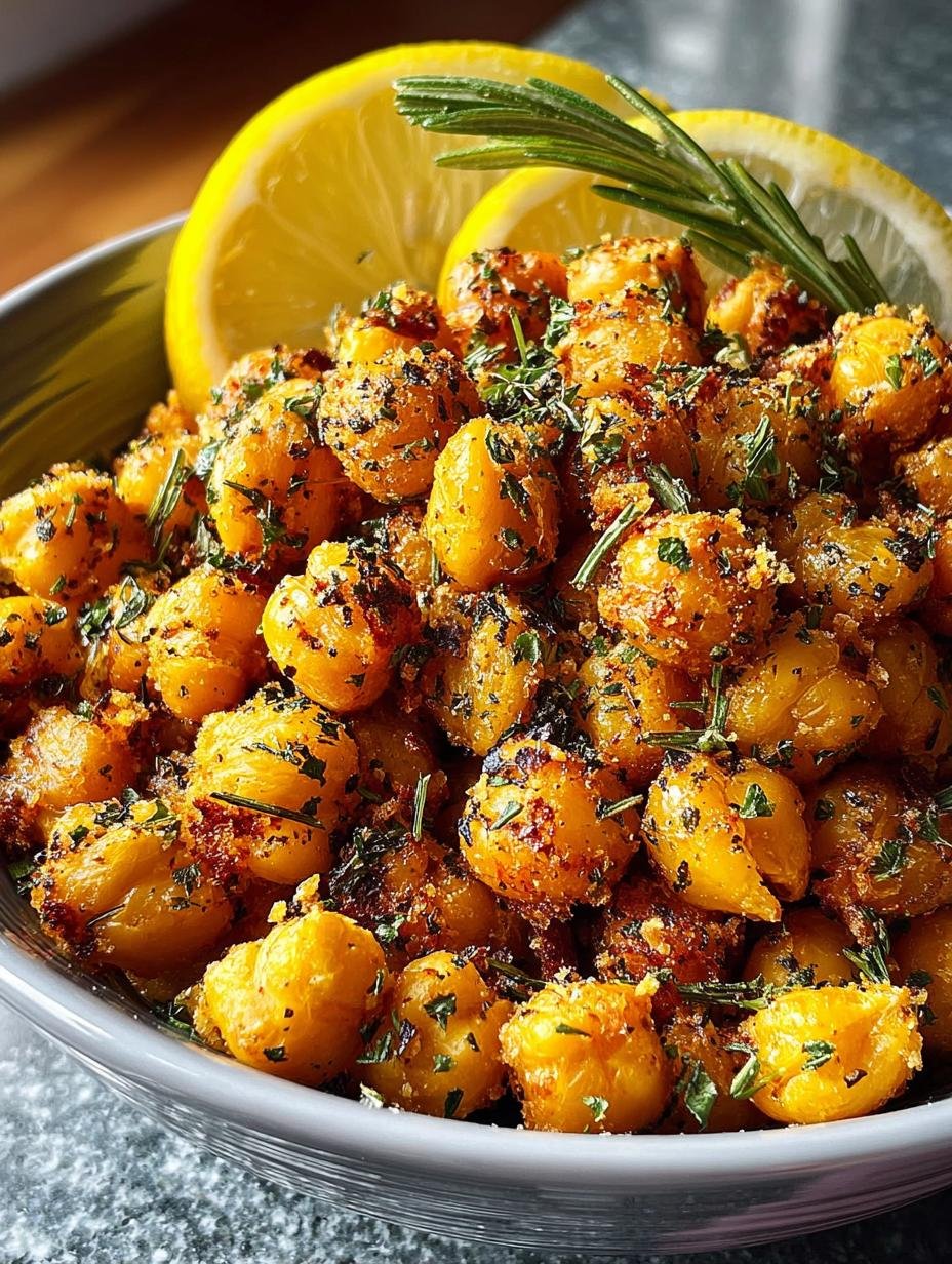 Lemon Herb Crunchy Chickpeas: 7 Irresistible Reasons - Lemon Herb Crunchy Chickpeas - main visual representation
