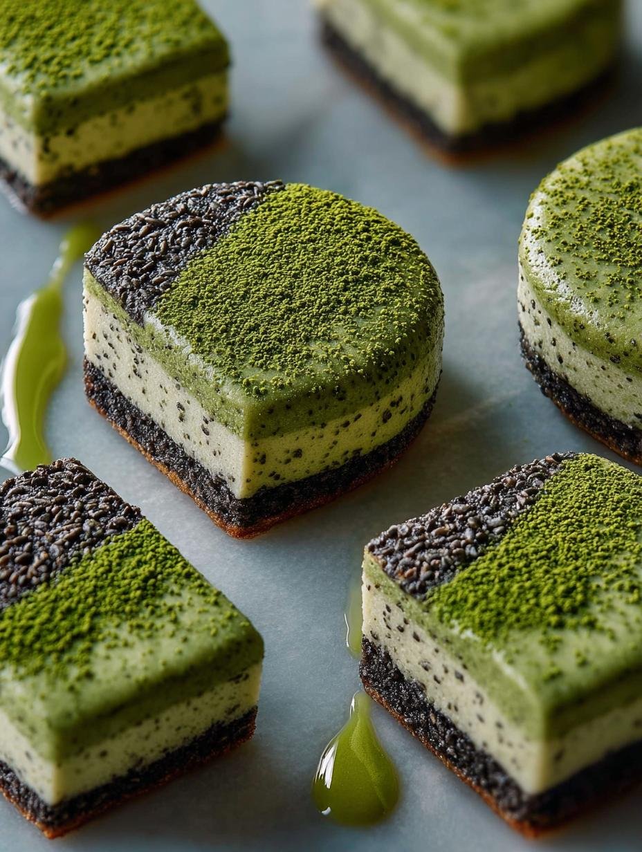 Matcha Black Sesame Shortbread: 24 Irresistible Cookies - Matcha Black Sesame Shortbread - additional detail