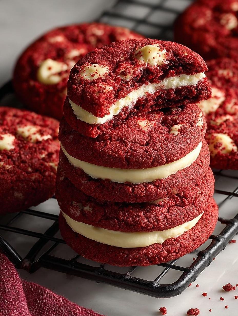 Indulge in NYC Red Velvet Cookies: A Sweet Delight - Nyc Red Velvet Cookies - main visual representation