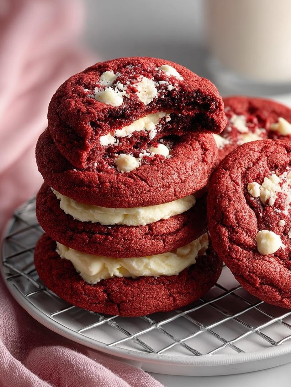 Indulge in NYC Red Velvet Cookies: A Sweet Delight - Nyc Red Velvet Cookies - additional detail