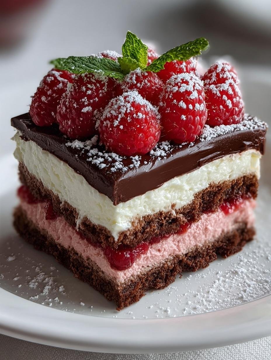 Raspberry Chocolate Lasagna: 5 Layers of Delightful Indulgence - Raspberry Chocolate Lasagna - main visual representation