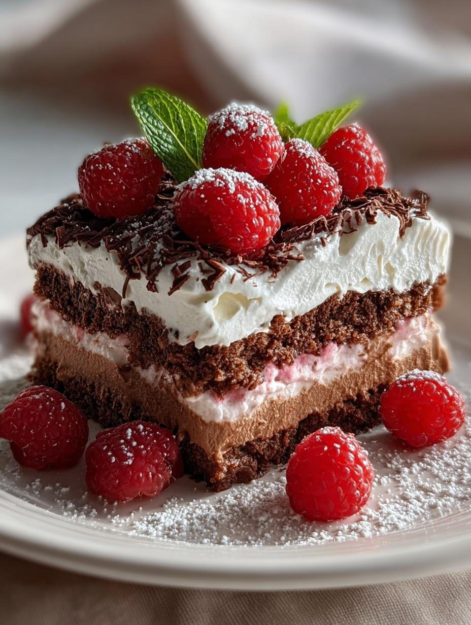 Raspberry Chocolate Lasagna