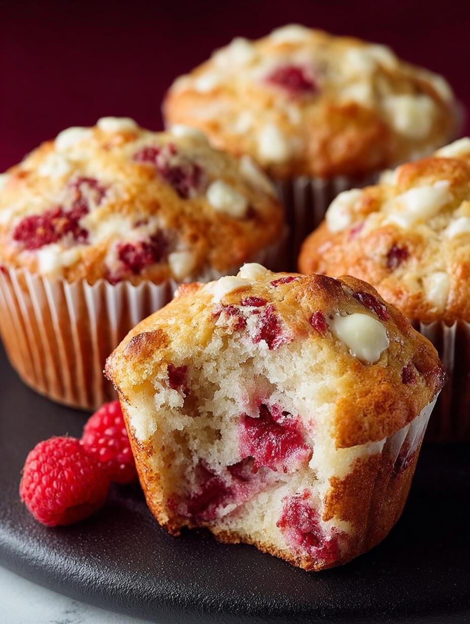 Raspberry White Chocolate Muffins: 12 Delightful Bites - Raspberry White Chocolate Muffins - main visual representation