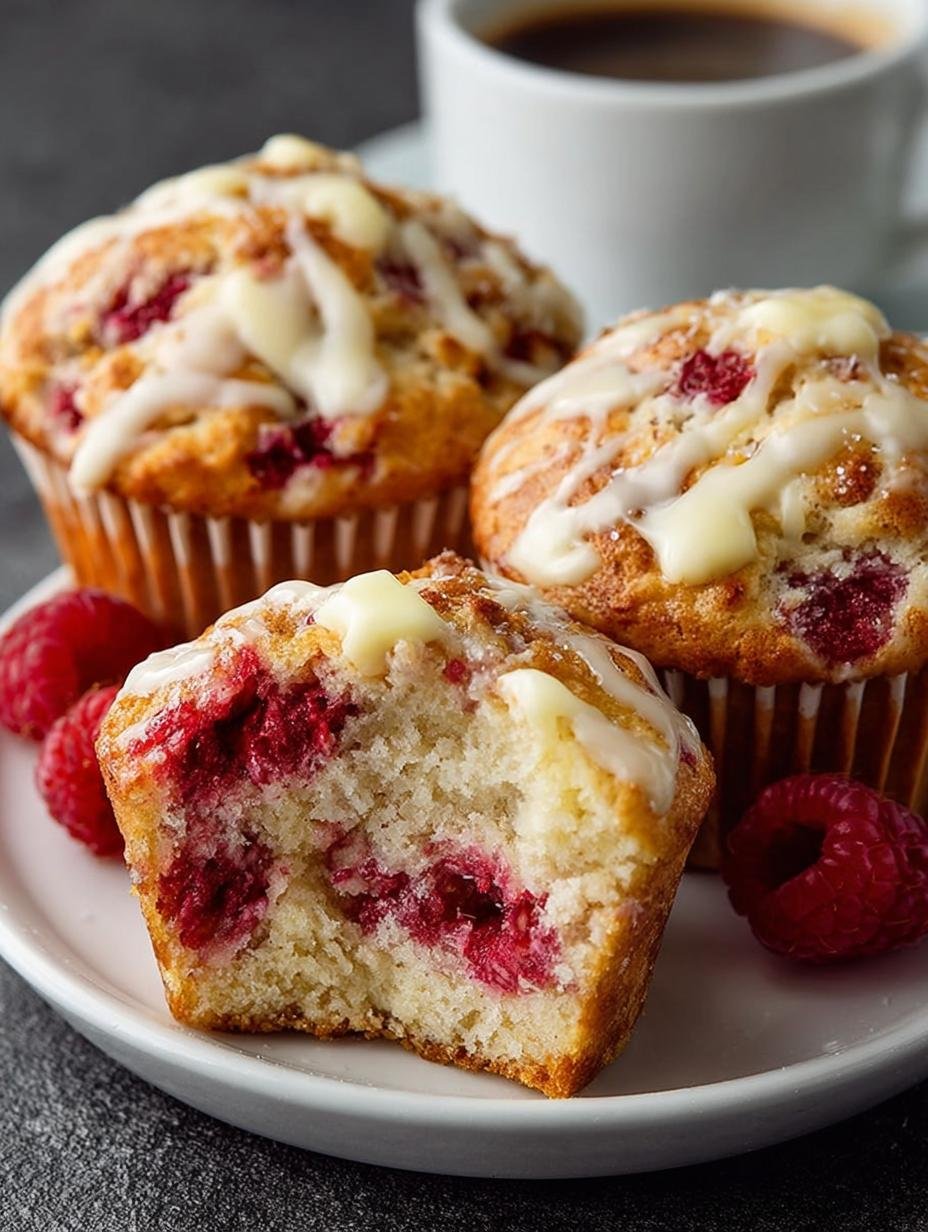 Raspberry White Chocolate Muffins: 12 Delightful Bites - Raspberry White Chocolate Muffins - additional detail