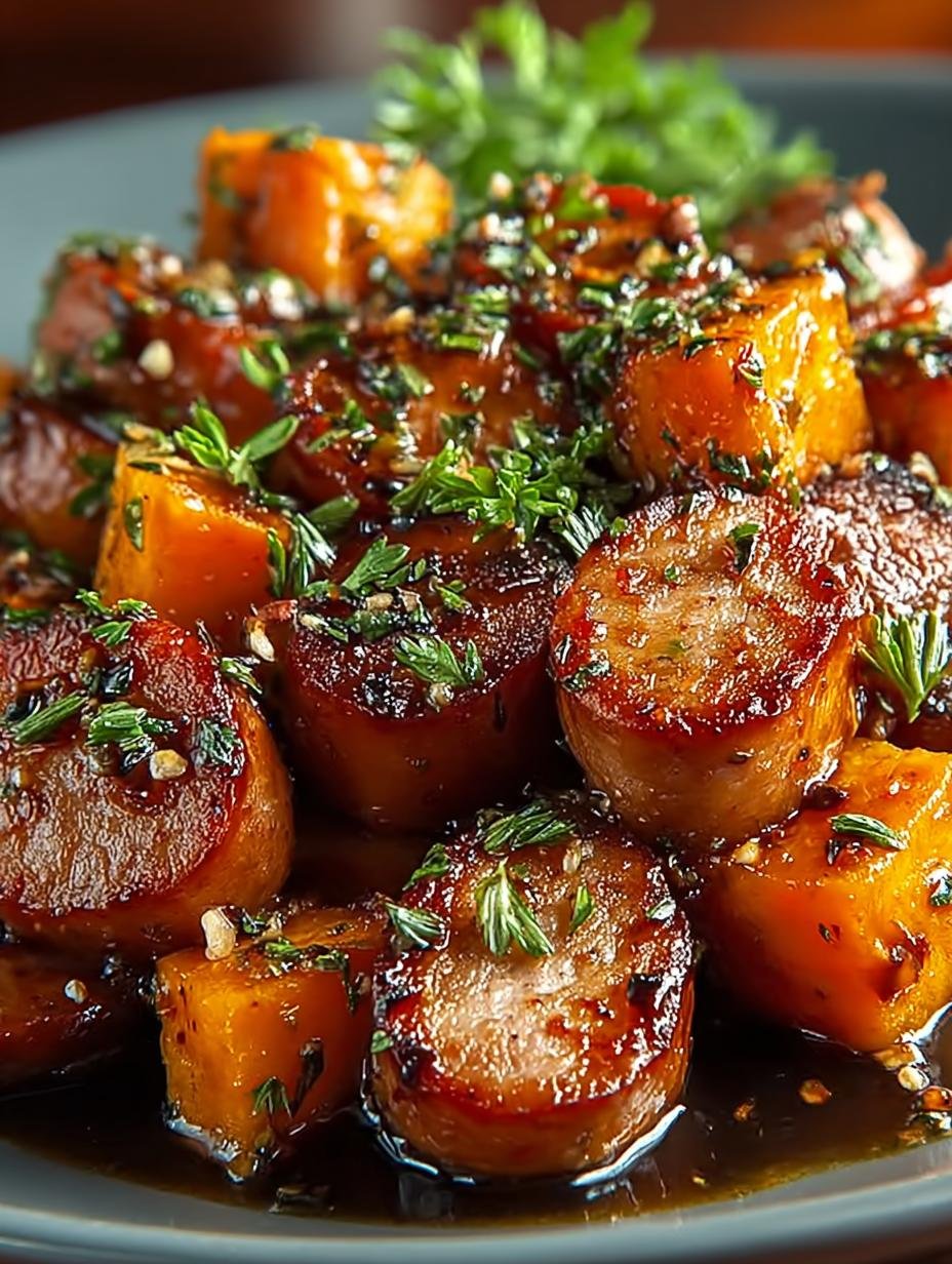 Sausage Sweet Potatoes with