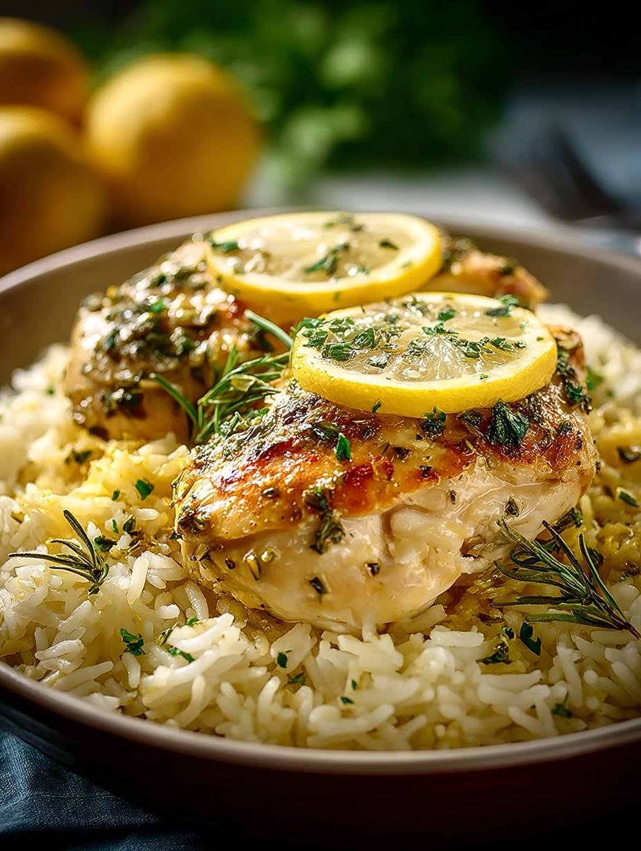 Slow Cooker Lemon Herb Chicken and Rice Delight - Slow Cooker Lemon Herb - main visual representation