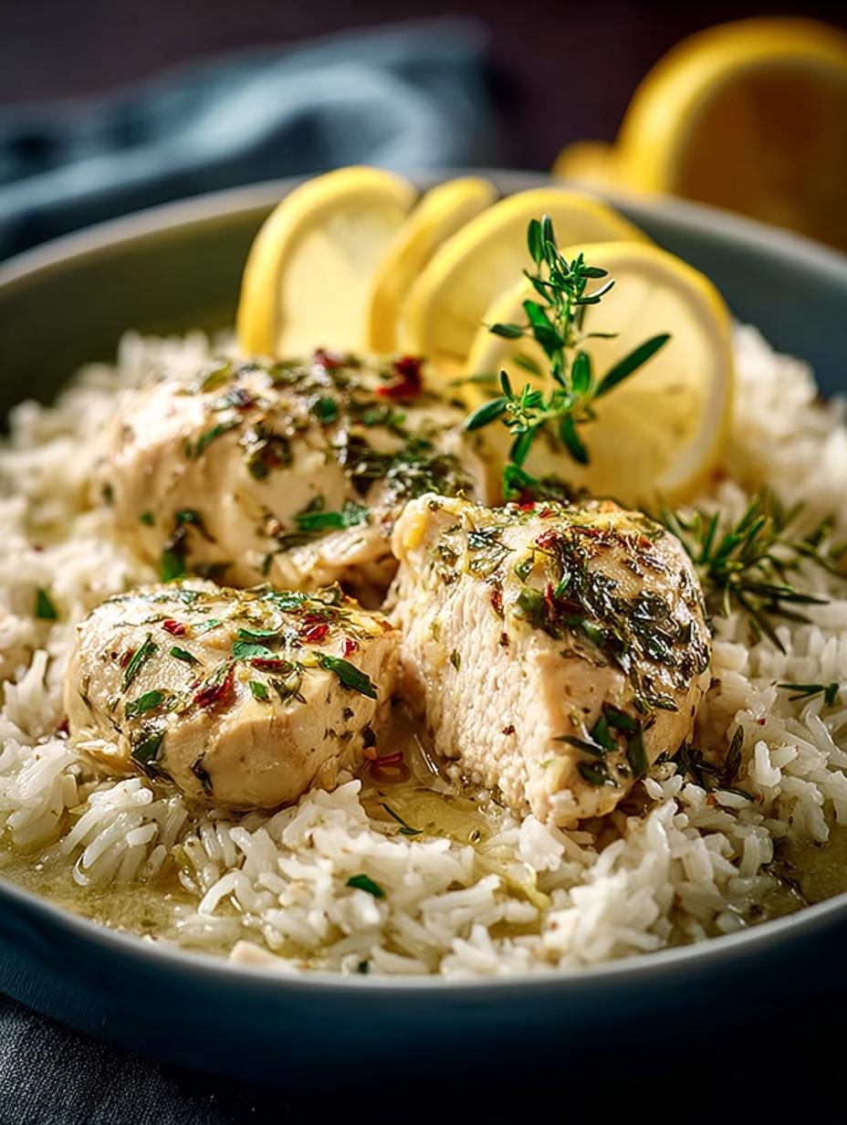 Slow Cooker Lemon Herb Chicken and Rice Delight - Slow Cooker Lemon Herb - additional detail