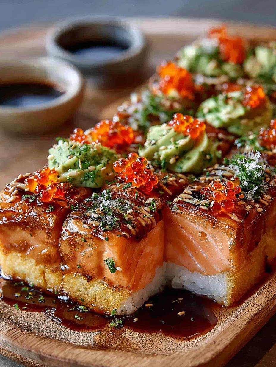 Spicy Salmon Sushi Bake