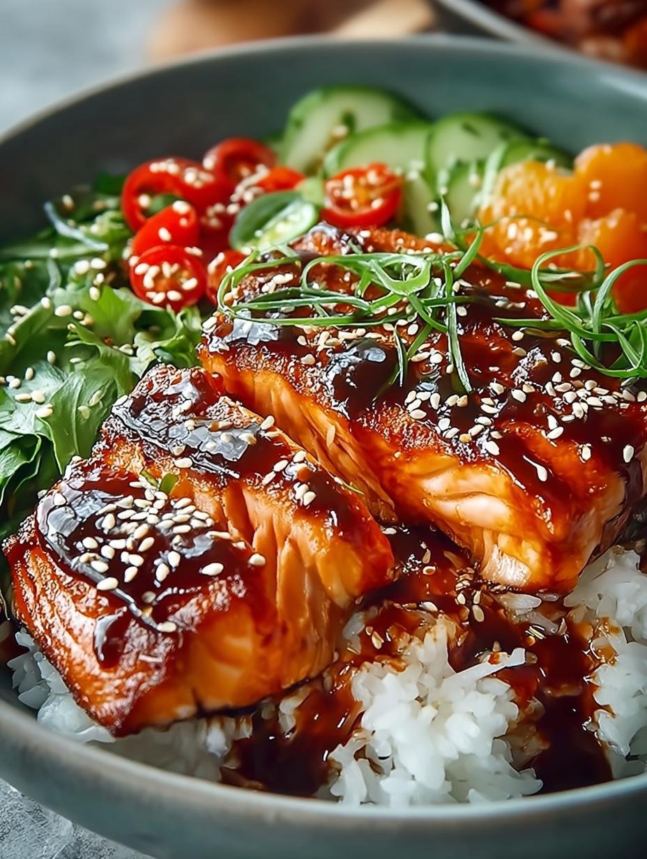 Sriracha Honey Salmon Bowls: 20-Minute Dinner Delight - Sriracha Honey Salmon Bowls - main visual representation