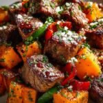 Steak Bites Sweet Potatoes