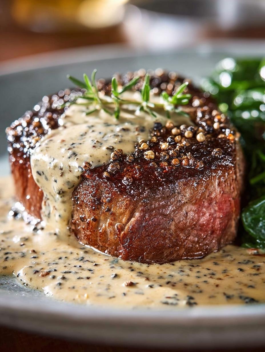 Steak with Creamy Peppercorn: 5 Delicious Steps - Steak with Creamy Peppercorn - main visual representation