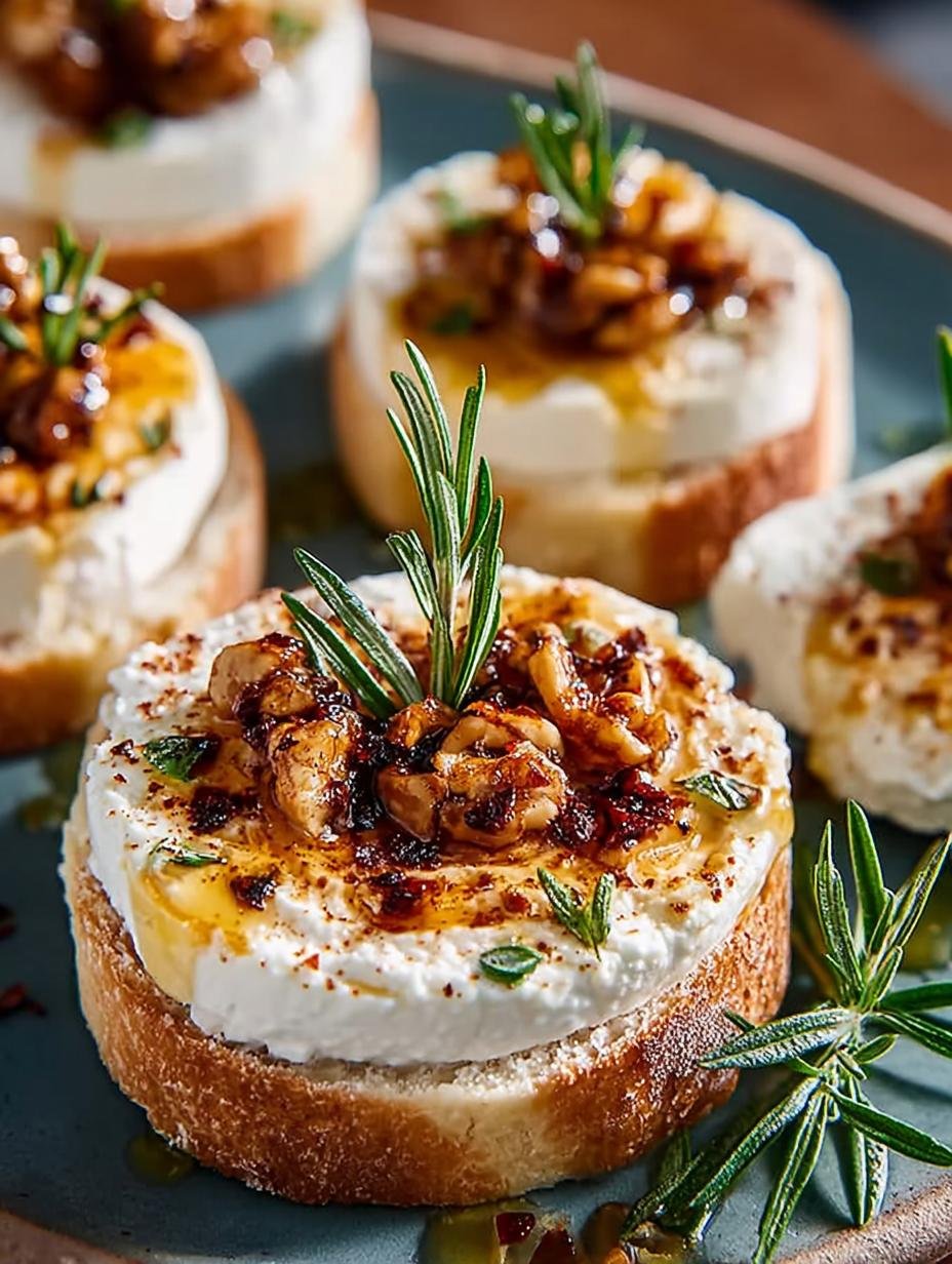 Delicious Sweet Spicy Whipped Feta Crostini Recipe - Sweet Spicy Whipped Feta - main visual representation