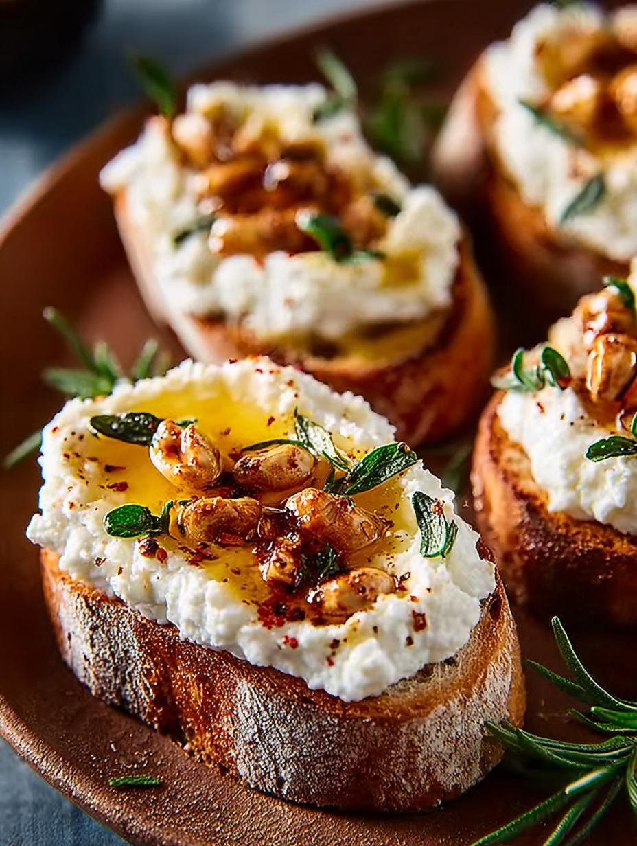 Delicious Sweet Spicy Whipped Feta Crostini Recipe - Sweet Spicy Whipped Feta - additional detail