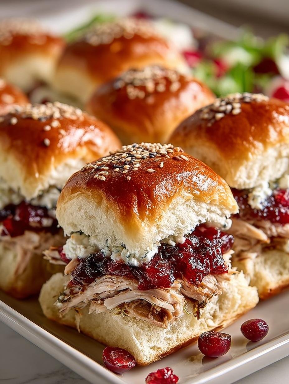 Turkey Cranberry Sliders: 12 Irresistible Mini Sandwiches - Turkey Cranberry Sliders - main visual representation