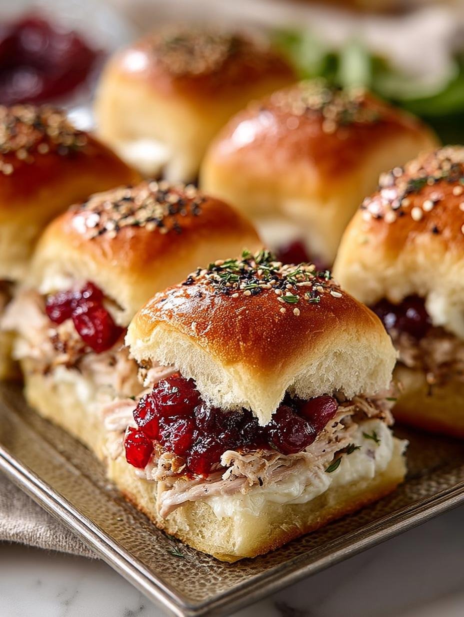 Turkey Cranberry Sliders: 12 Irresistible Mini Sandwiches - Turkey Cranberry Sliders - additional detail
