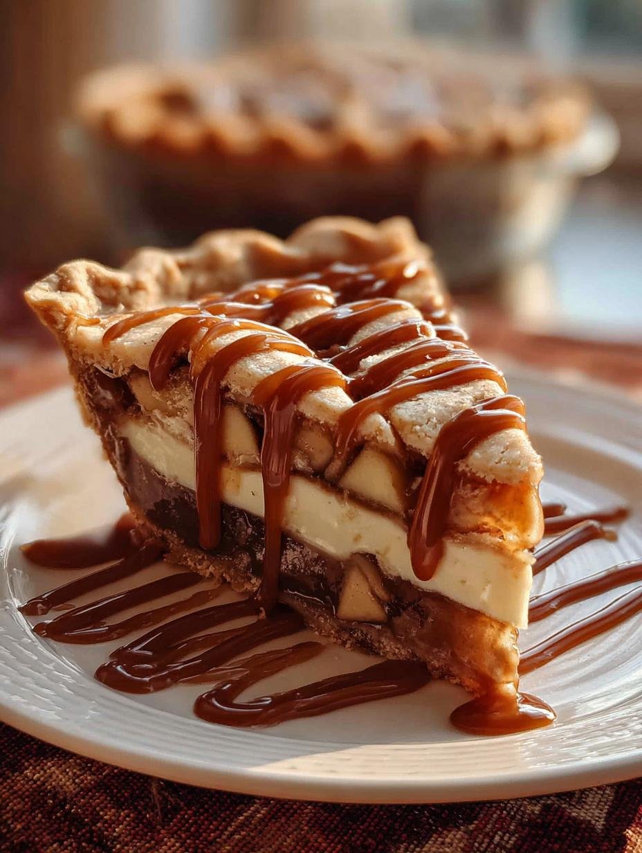Twix Caramel Apple Pie: 5 Irresistible Layers of Joy - Twix Caramel Apple Pie - main visual representation