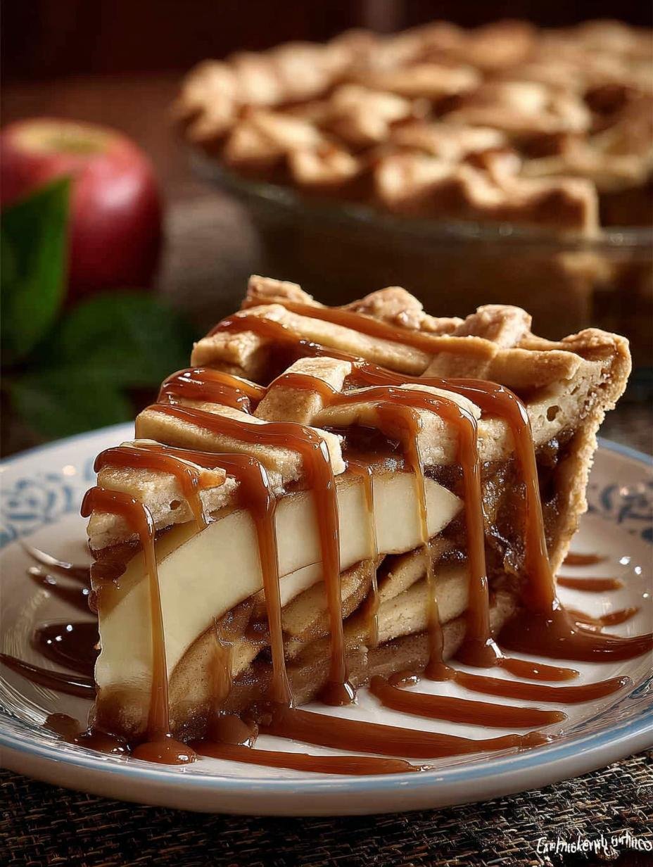 Twix Caramel Apple Pie: 5 Irresistible Layers of Joy - Twix Caramel Apple Pie - additional detail
