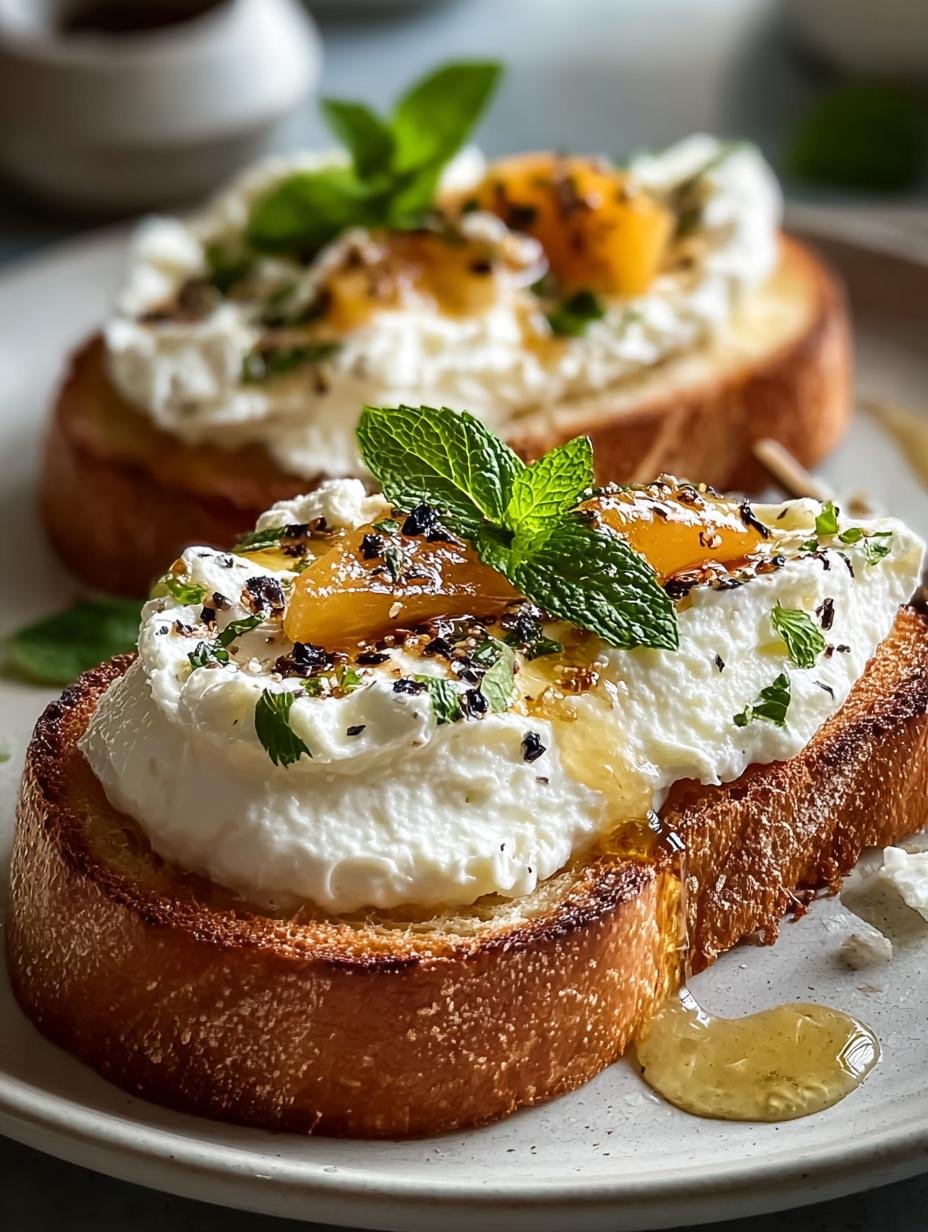Whipped Ricotta Honey Toast