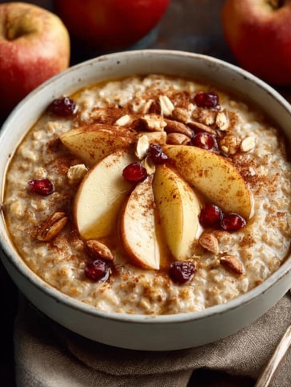 Apple Cinnamon Oatmeal Porridge
