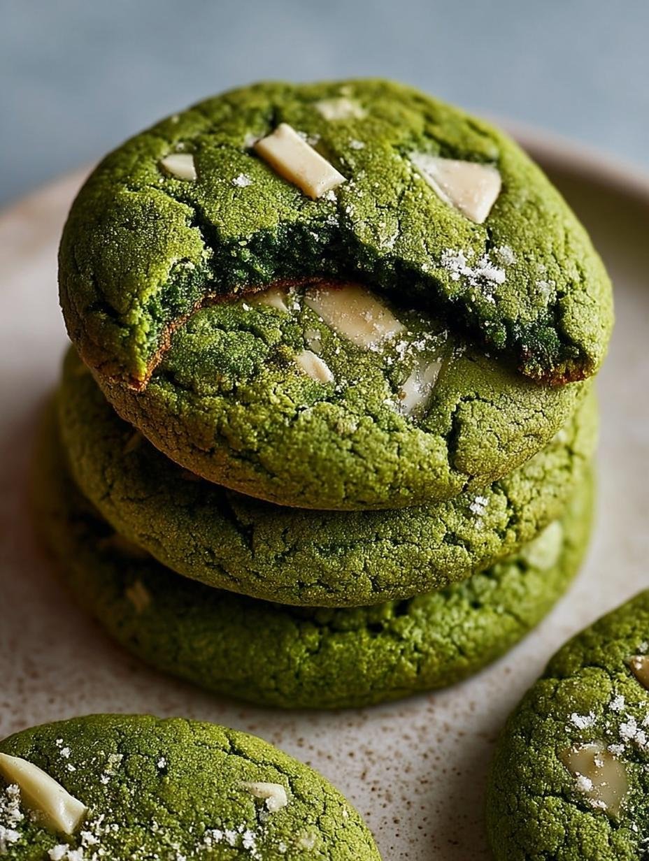 Delicious Brown Butter Matcha Cookies Recipe - Brown Butter Matcha Cookies - main visual representation