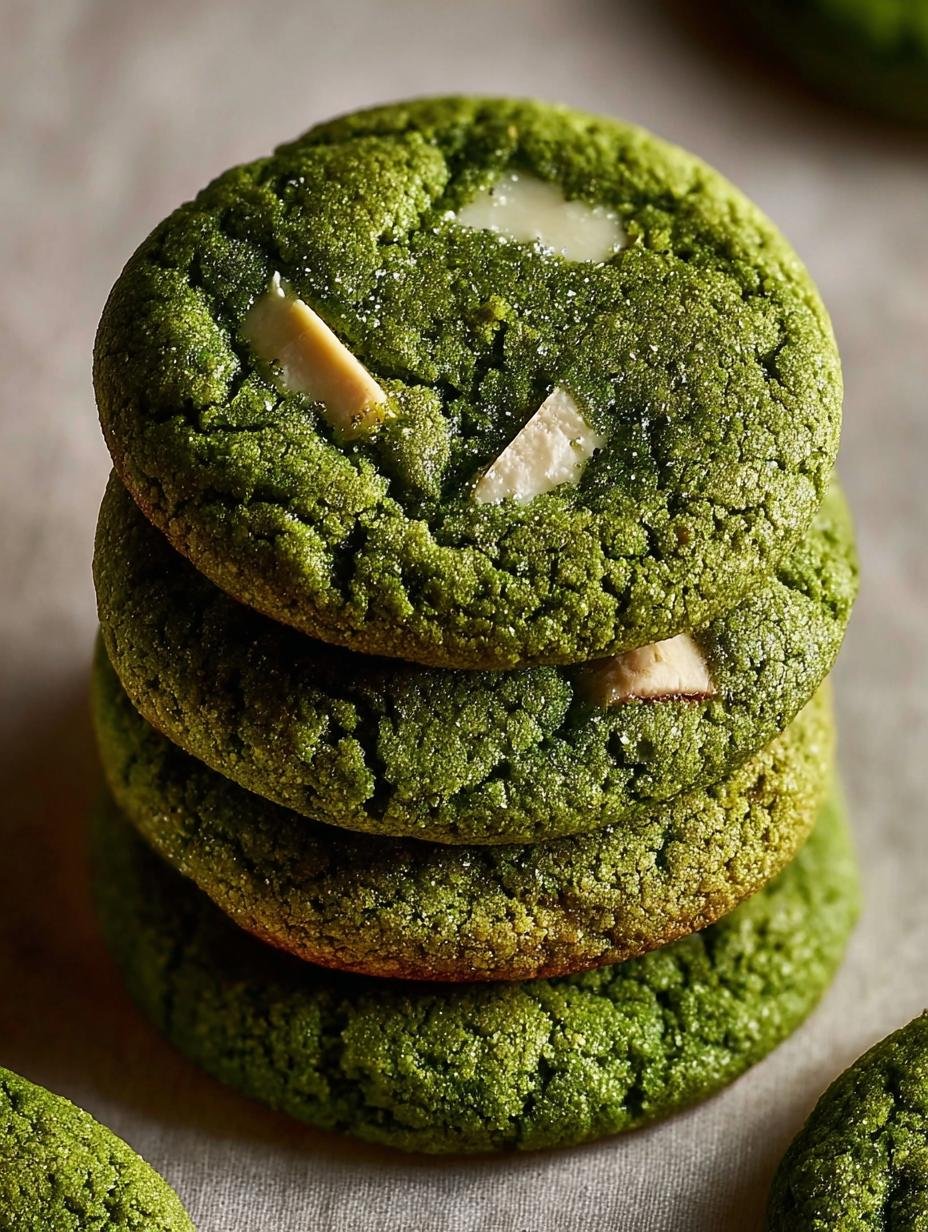 Brown Butter Matcha Cookies